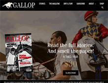 Tablet Screenshot of gallop-magazine.com